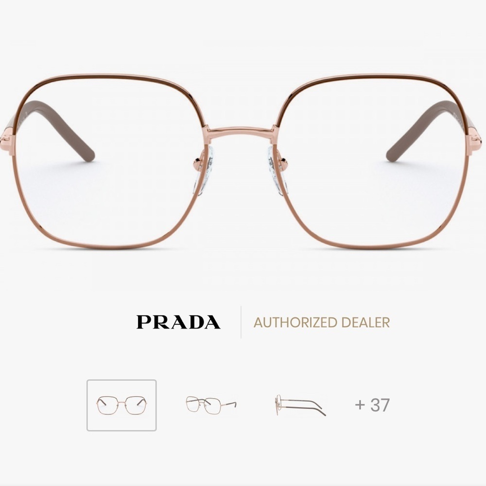 NEW Prada PR 56WV 02H1O1 54 Brown/Beige Eyeglasses PRESCRIPTION